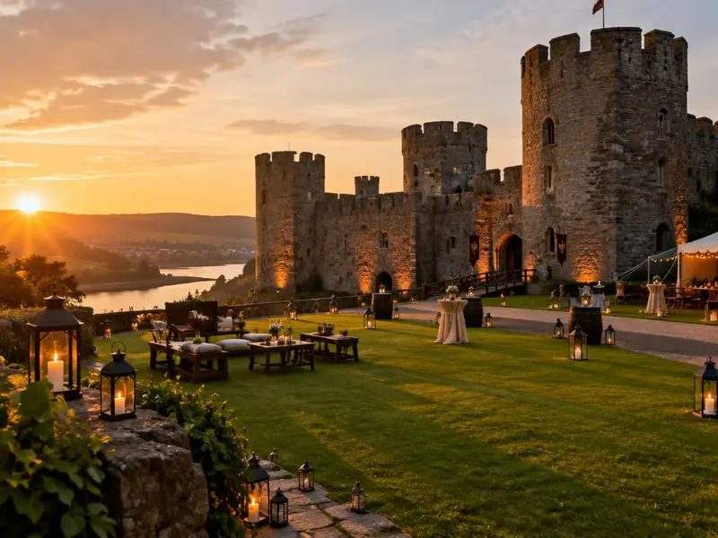 Welsh castle set for an evening event